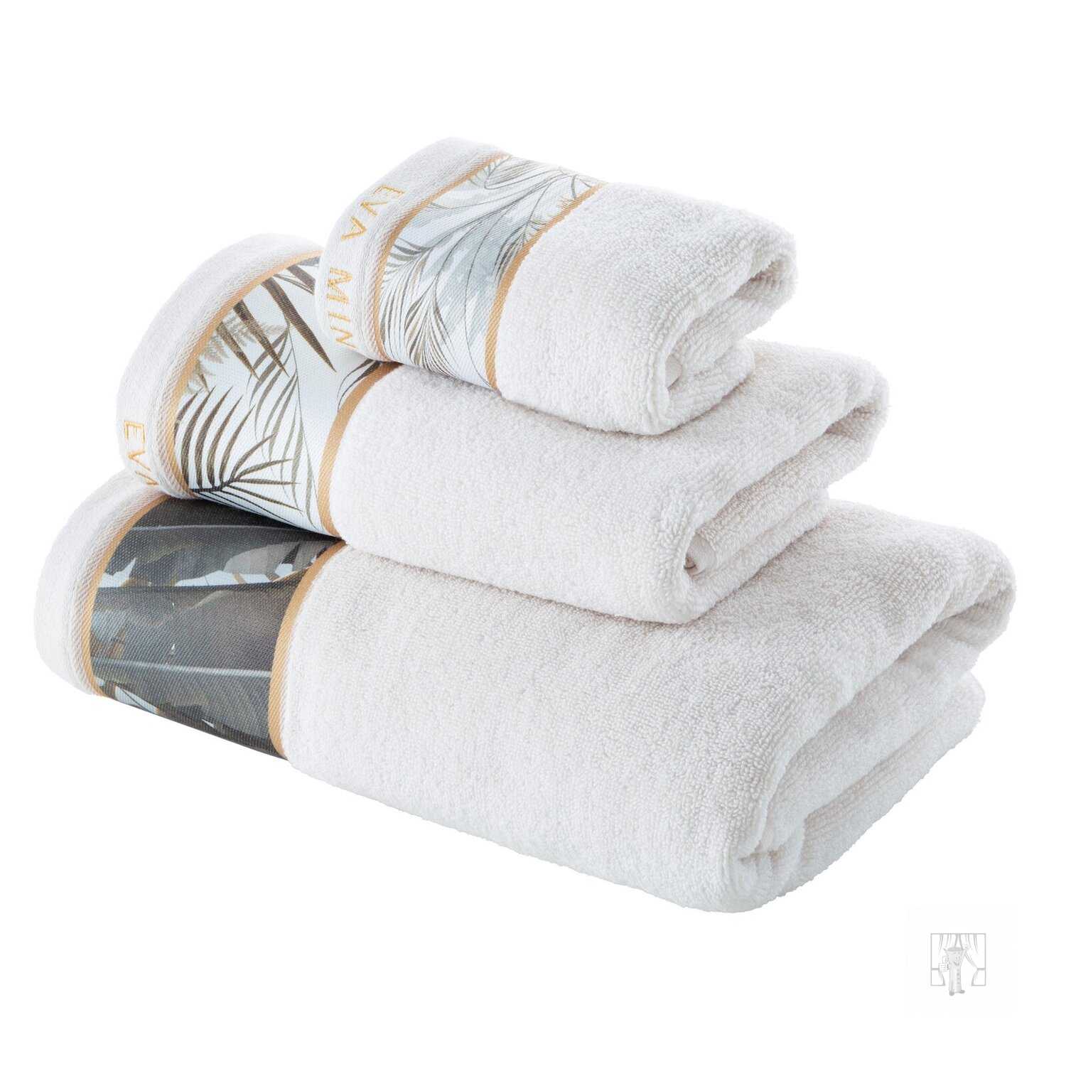 Osuška EVA MINGE 70x140 cm prírodná biela 17