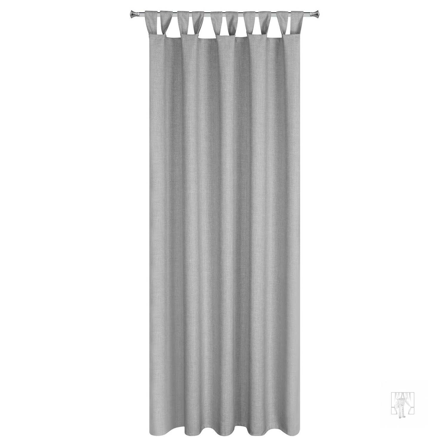 Záves na terasu GARDEN MEL na pútkach 155x260 cm strieborný