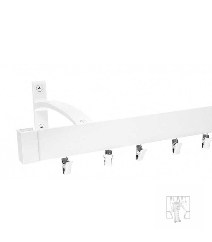 Hiníková garniža LUXOR Biela so štipcami