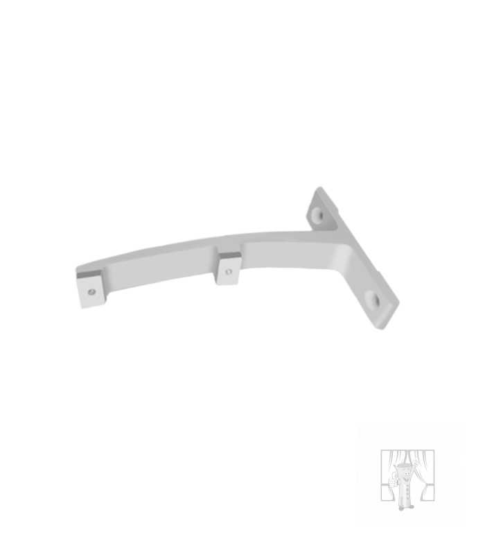 Nástenný držiak LUXOR Biely 60/120 mm - Dvojitý