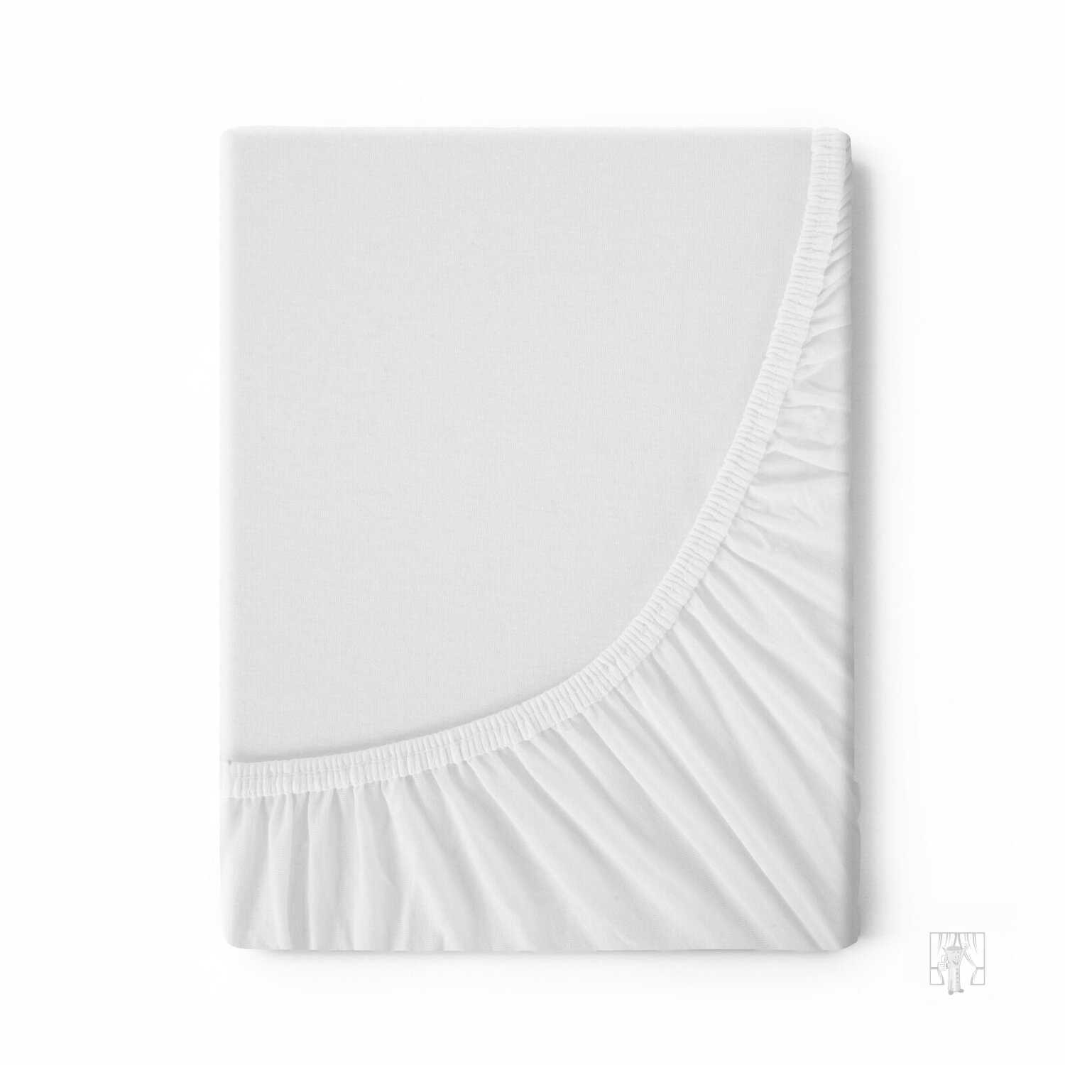 Napínacia plachta JERSEY3 140x200 cm biela