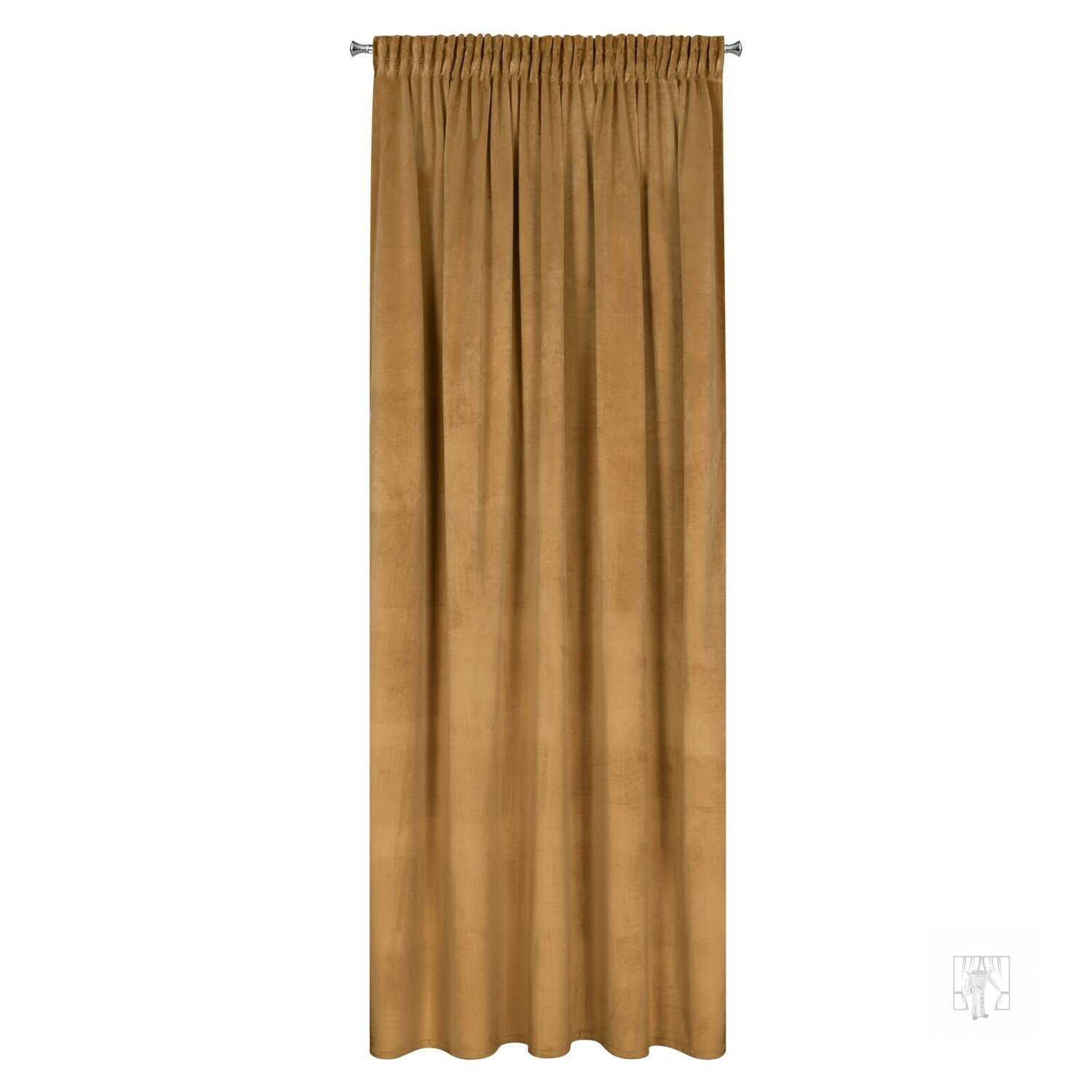 Záves ROSA na páske medový 140x270cm