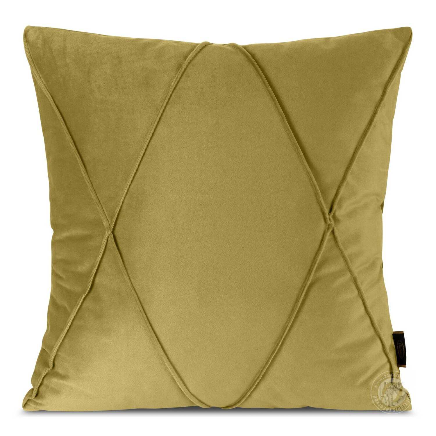 Zamatová obliečka na vankúš NALA1 45x45 cm limetková