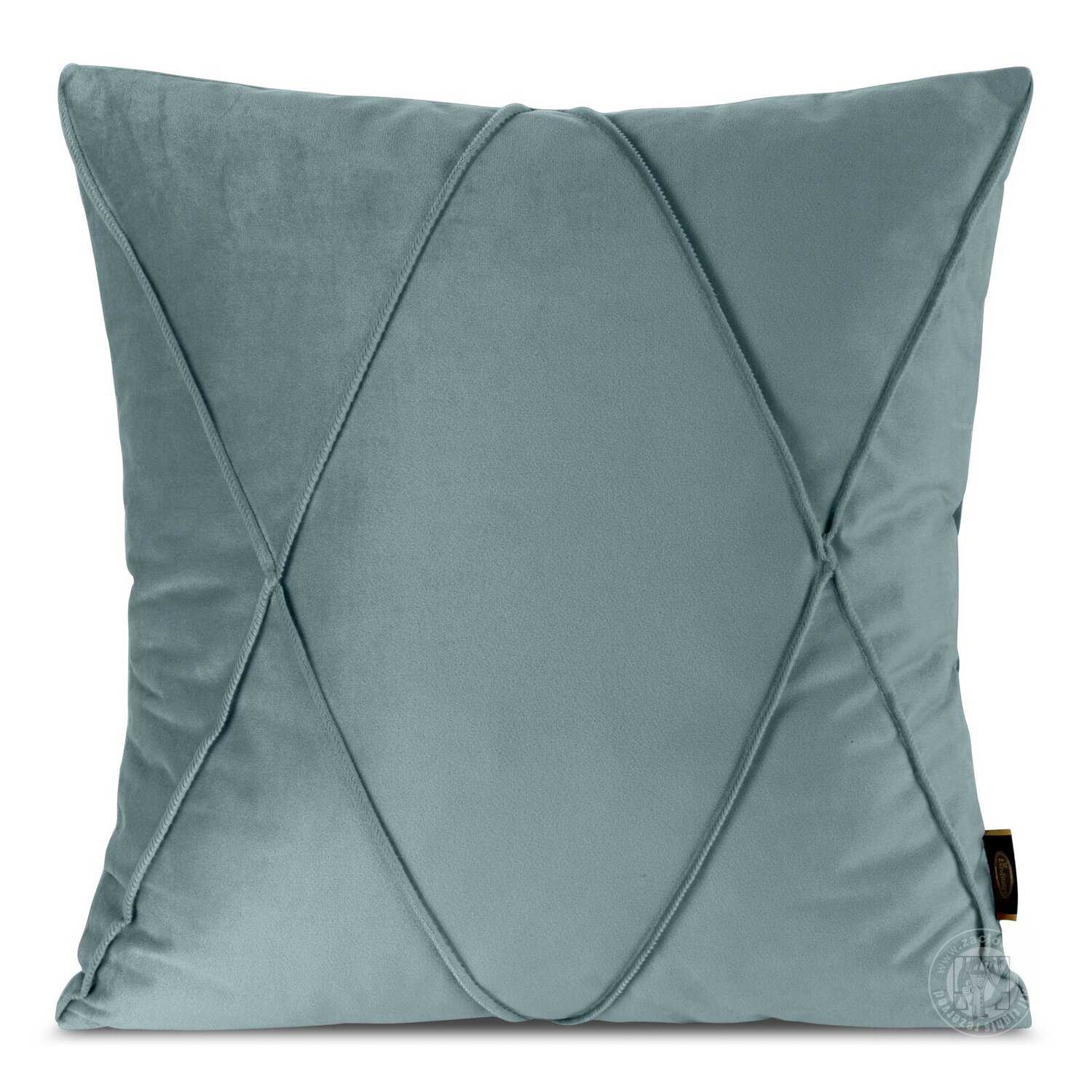 Zamatová obliečka na vankúš NALA1 45x45 cm svetlomodrá