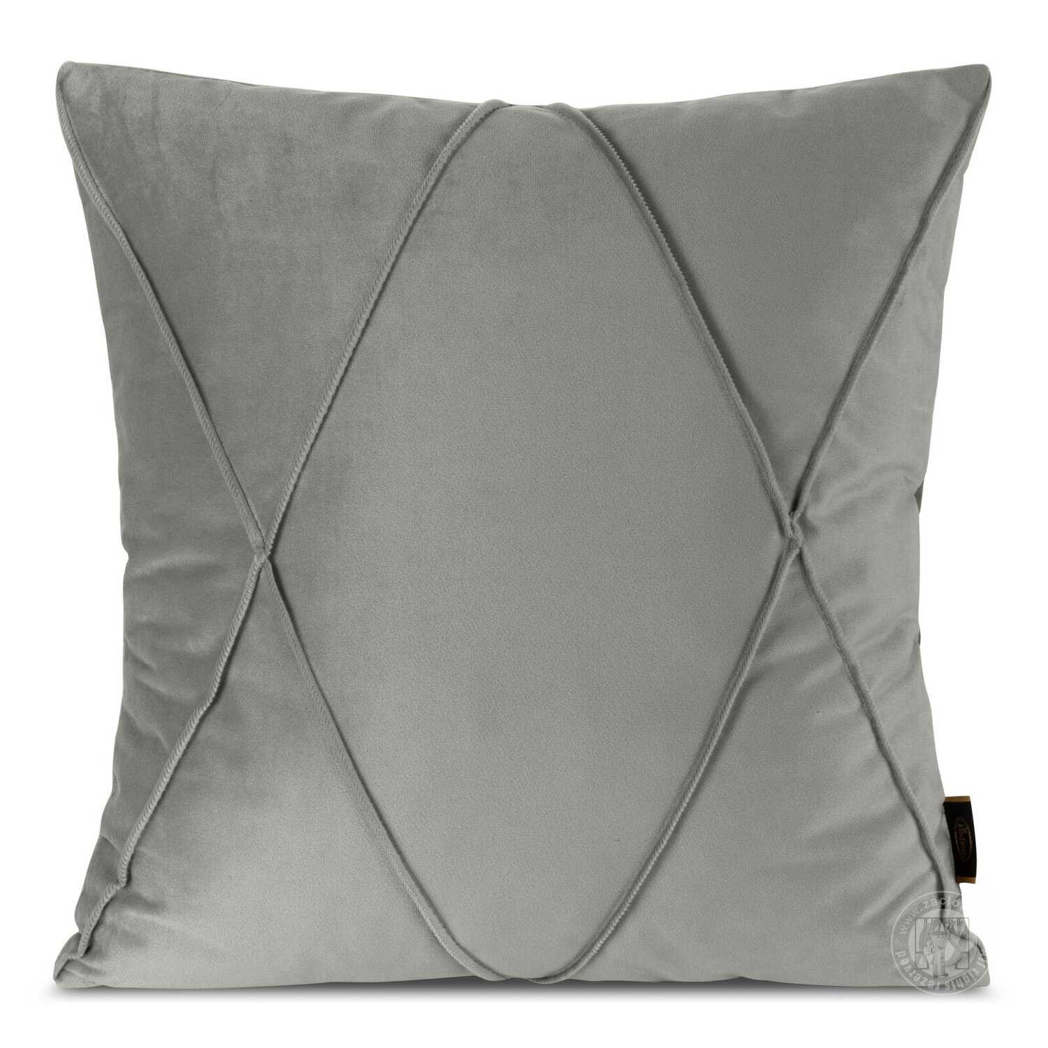  Zamatová obliečka na vankúš NALA1 45x45 cm strieborná