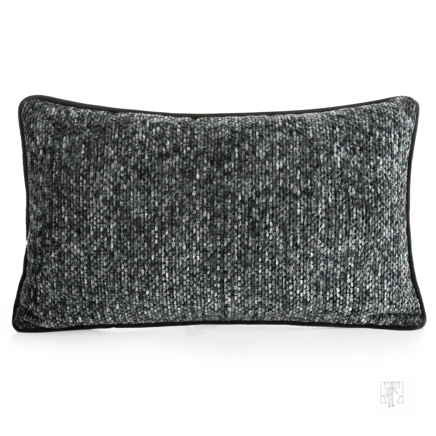 Obliečka na vankúš BARI 30x50 cm oceľová