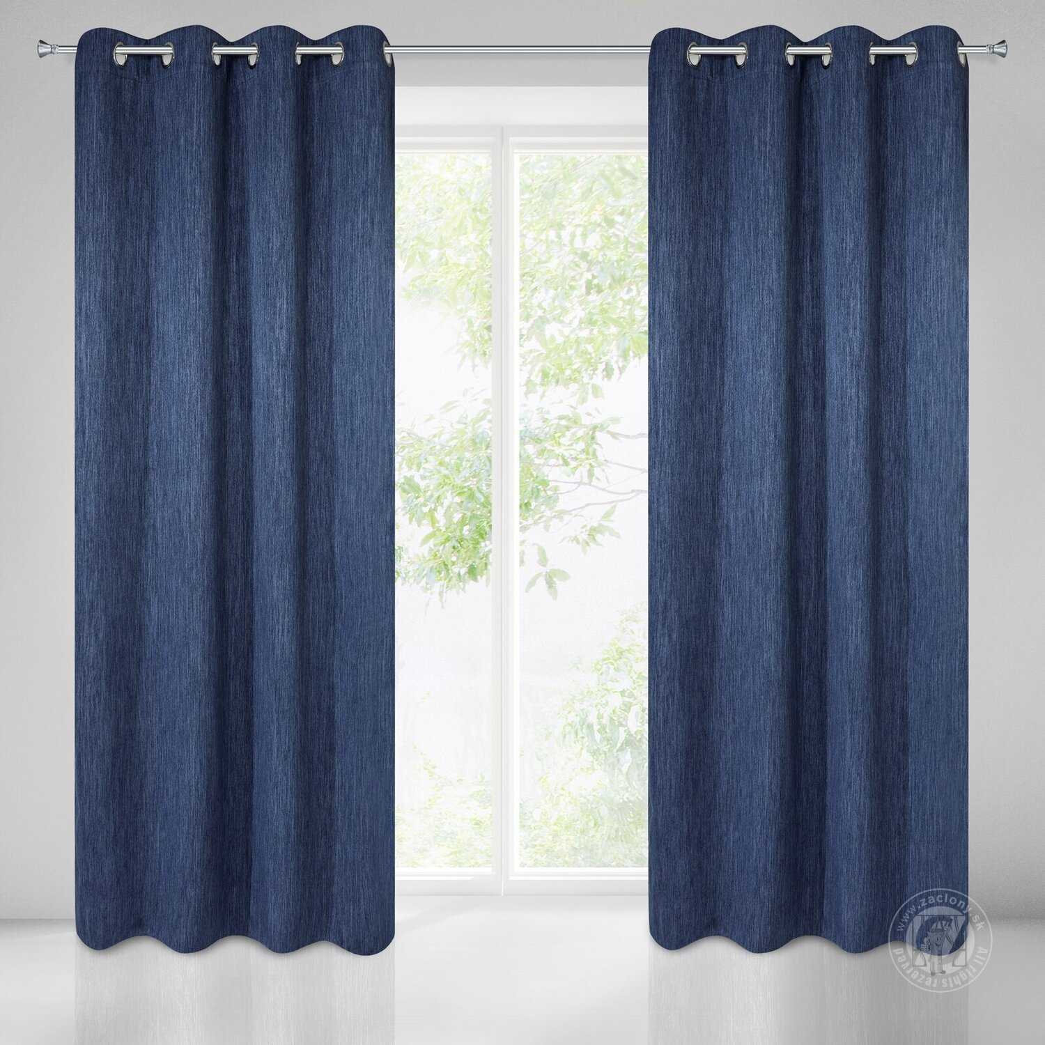Záves ROSSIE na krúžkoch 140x250 cm granátový