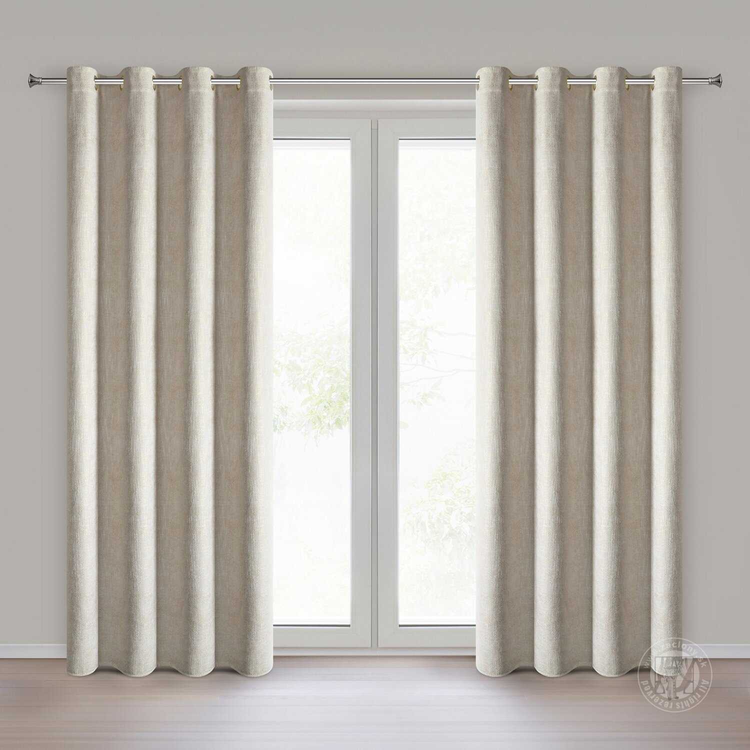 Záves BITSY na krúžkoch 140x250cm krémový