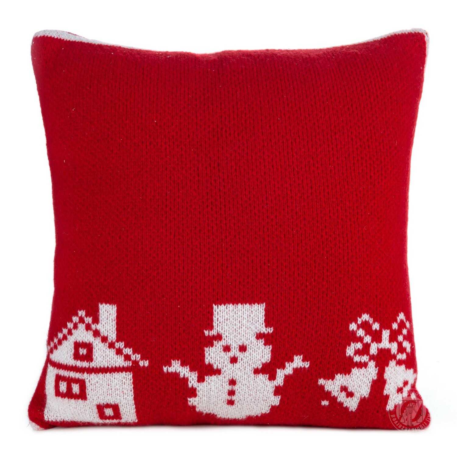 Vianočná obliečka na vankúš NOEL 45x45cm červená/biela