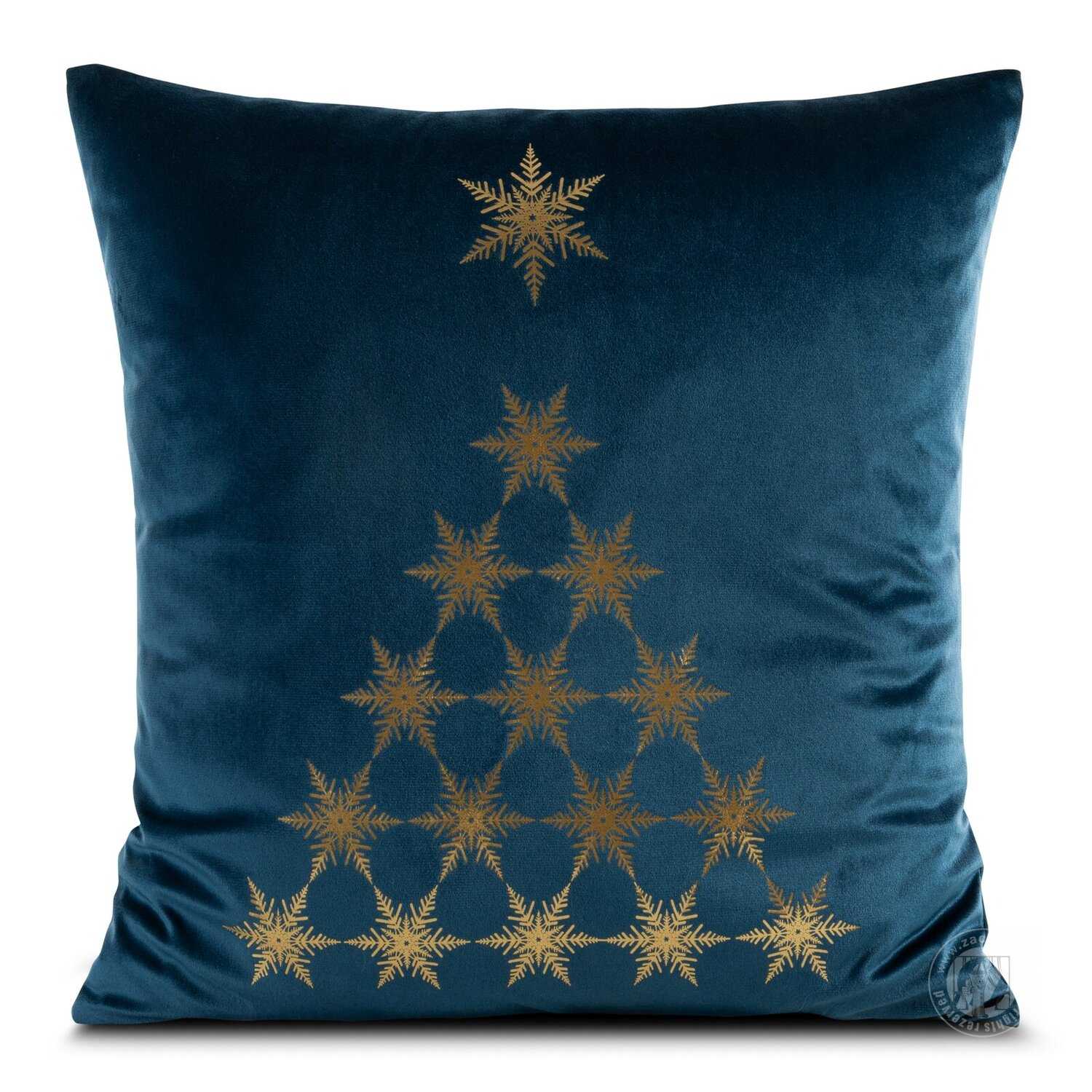 Vianočná obliečka na vankúš JOY 45x45cm zelená/zlatá