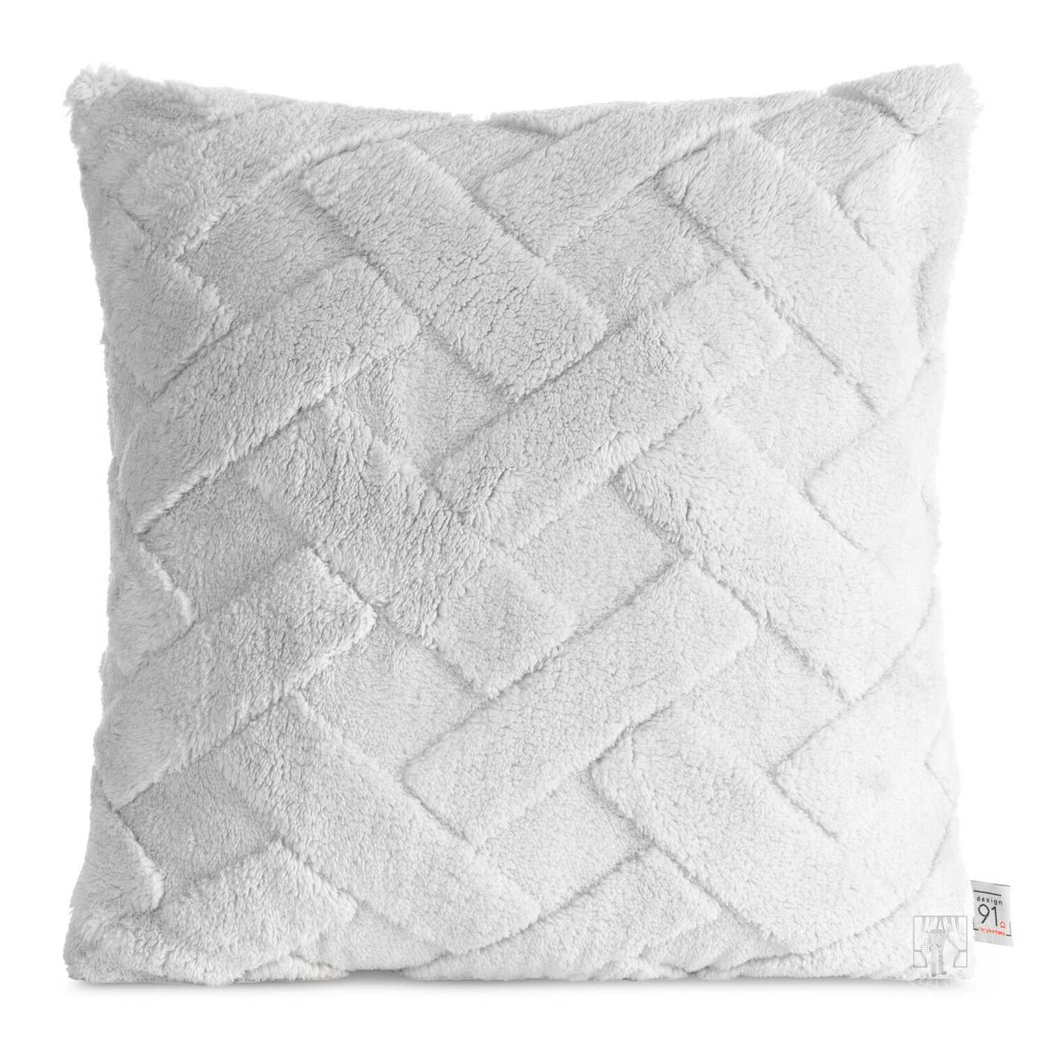 Obliečka na vankúš CARO 45x45cm strieborná