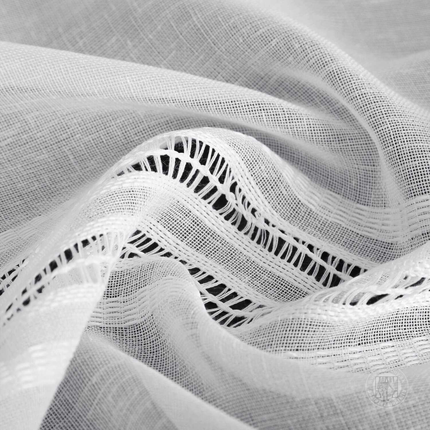 Záclona metráž 12608 biela 300cm