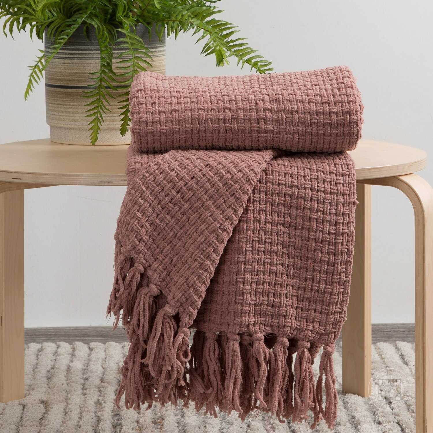 Deka SUZI 130x170cm tmavoružová