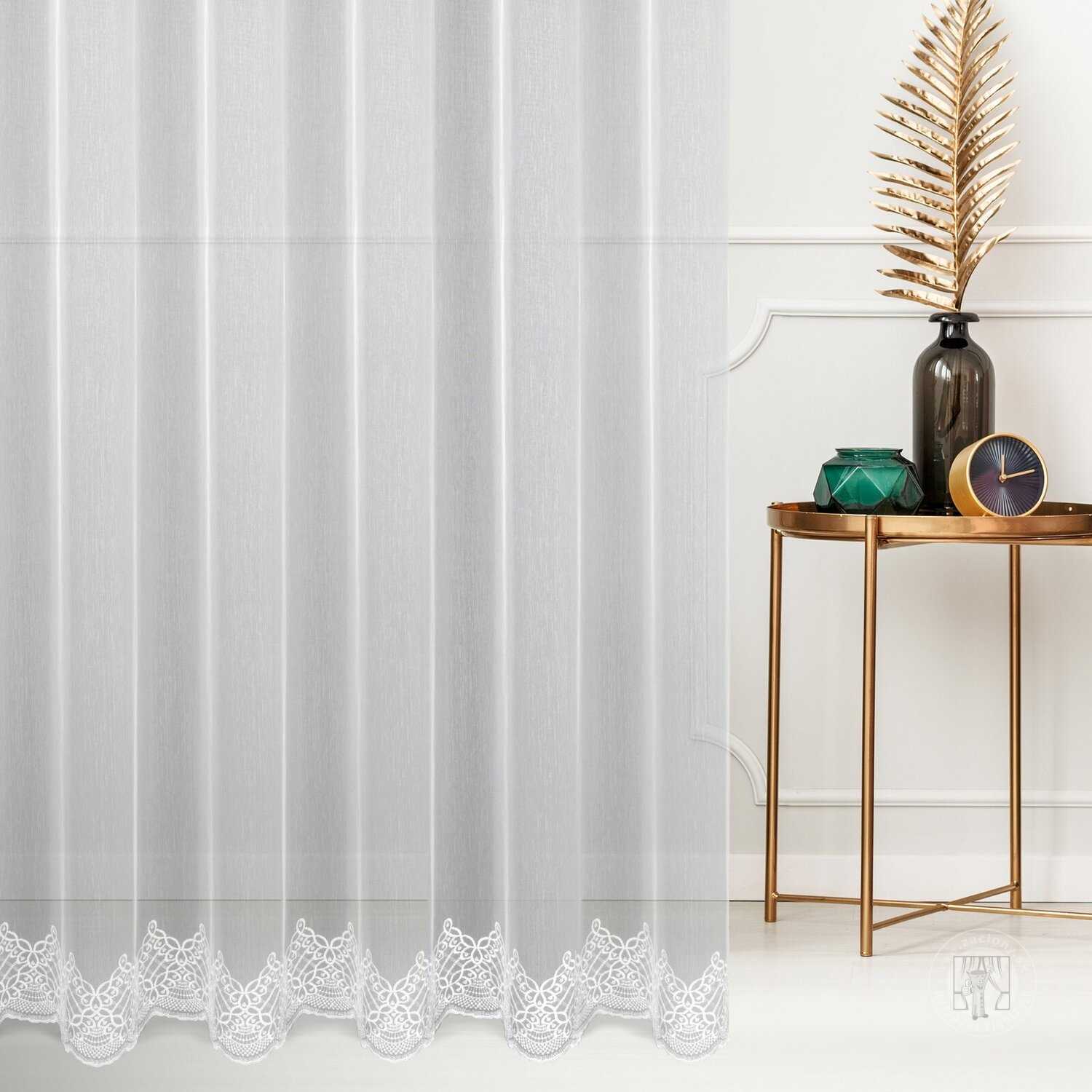 Záclona metráž 112755/ADEN biela 280cm