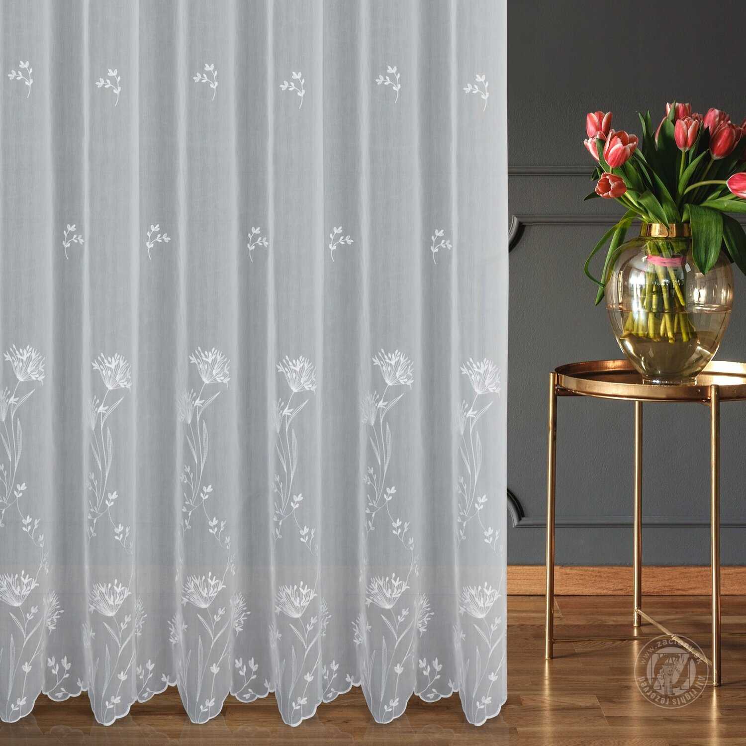 Záclona metráž 54295 biela 280cm