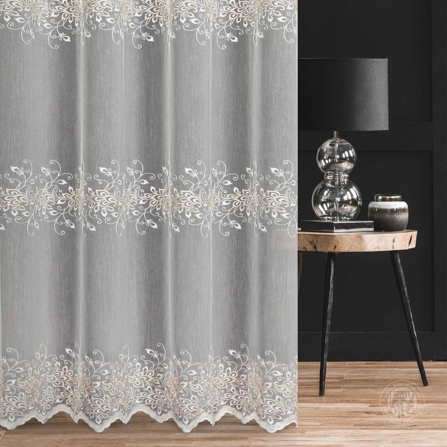 Záclona metráž 28015/ADEN krémová 300cm