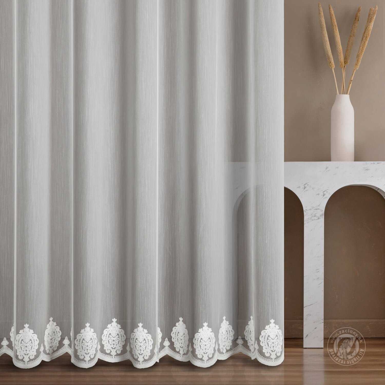 Záclona metráž 137004 naturálna 300cm