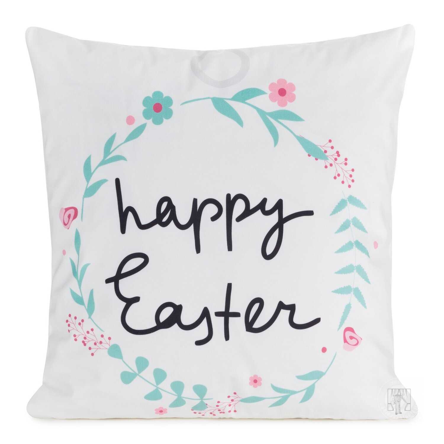  Veľkonočná obliečka na vankúš JAR/4 45x45cm biela/čierna