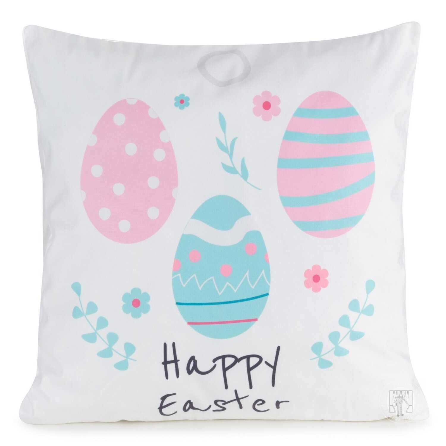 Veľkonočná obliečka na vankúš JAR/8 45x45cm biela/púdrová