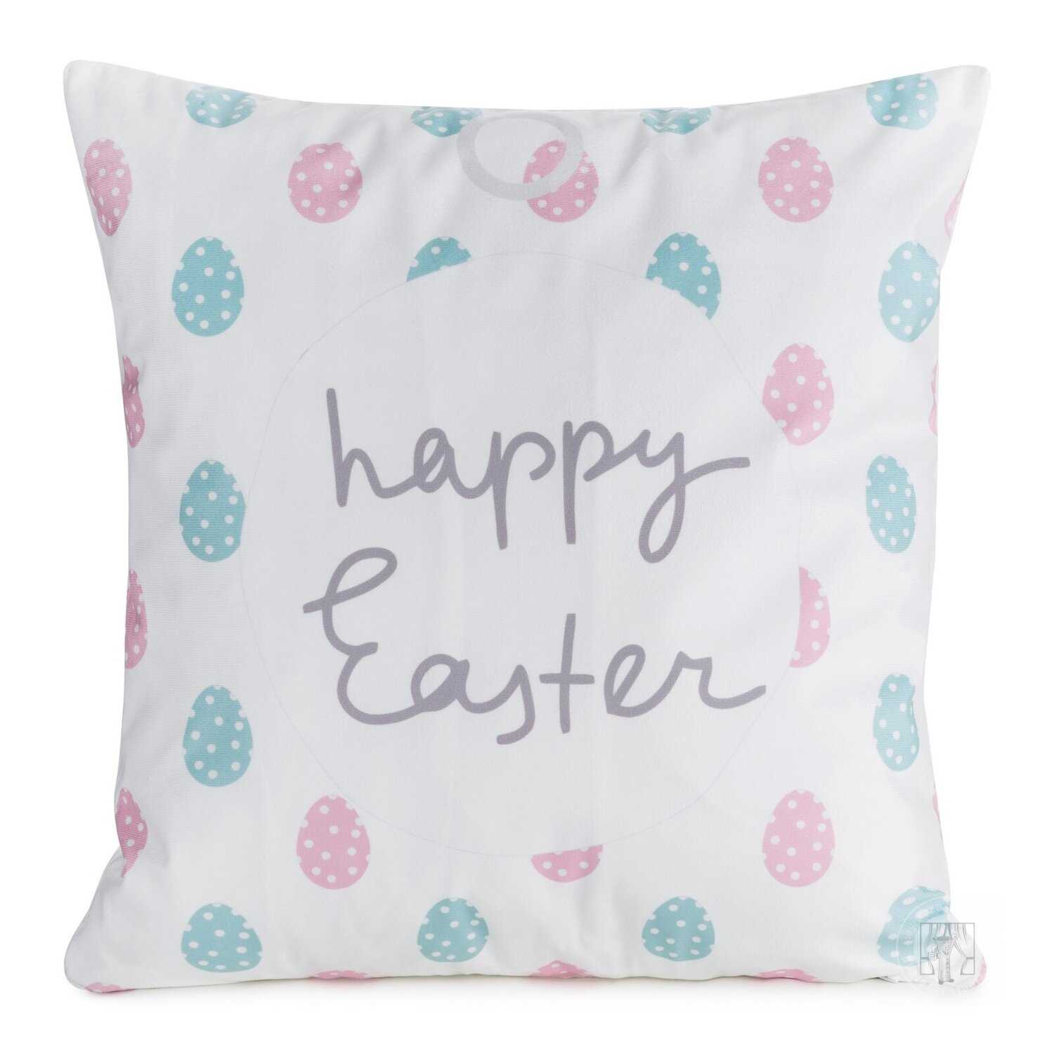 Veľkonočná obliečka na vankúš JAR/9 45x45cm biela/modrá