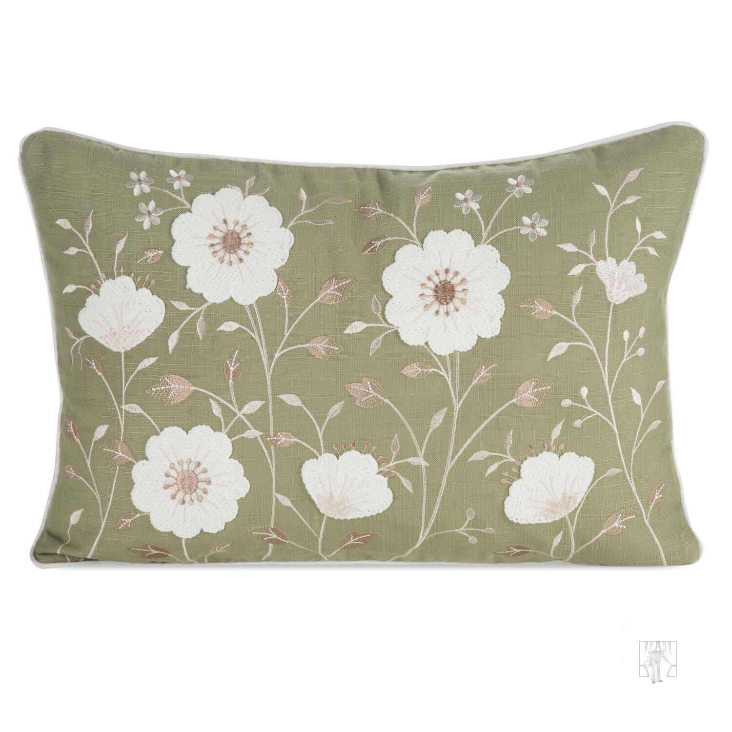 Veľkonočná obliečka na vankúš JAR/123 30x50cm zelená/biela