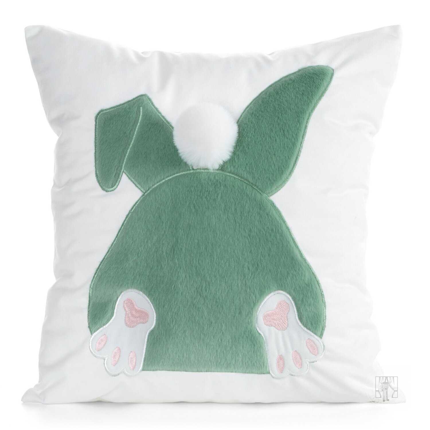 Veľkonočná obliečka na vankúš JAR/129 45x45cm biela/zelená