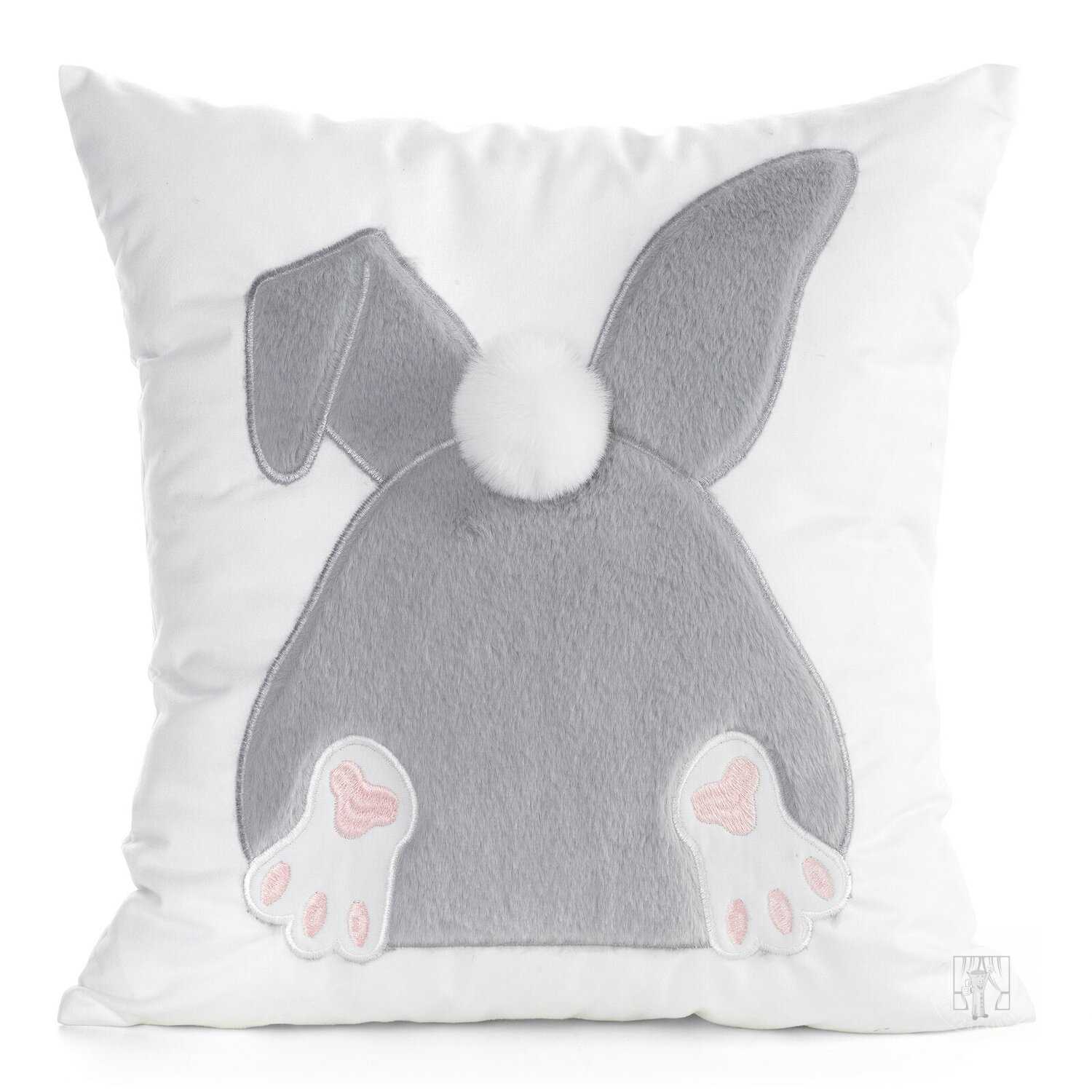 Veľkonočná obliečka na vankúš JAR/129 45x45cm biela/sivá