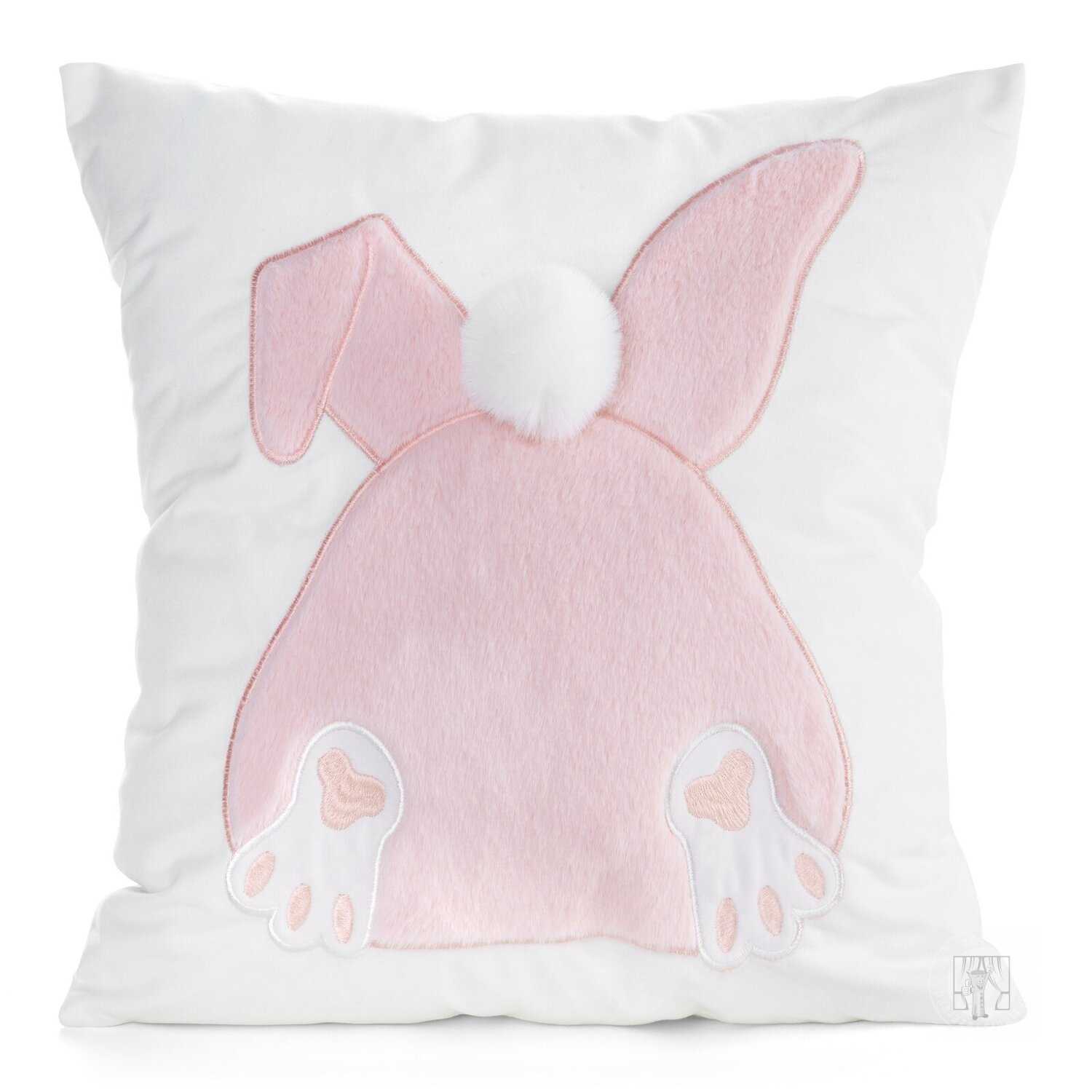 Veľkonočná obliečka na vankúš JAR/129 45x45cm biela/ružová