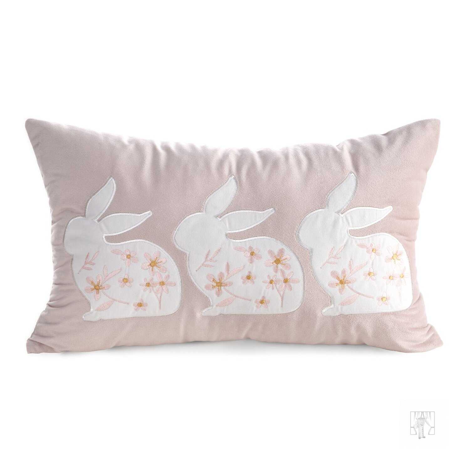 Veľkonočná obliečka na vankúš JAR/132 30x50cm biela/ružová