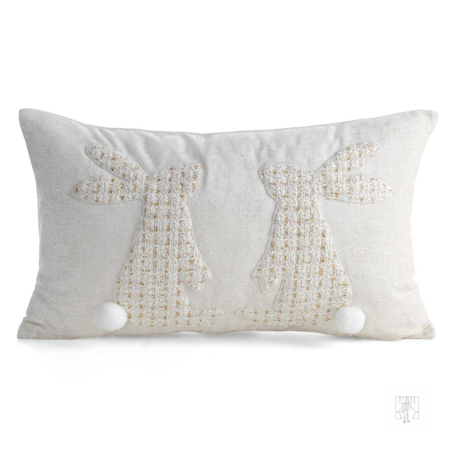 Veľkonočná obliečka na vankúš JAR/152 30x50cm krémová/biela