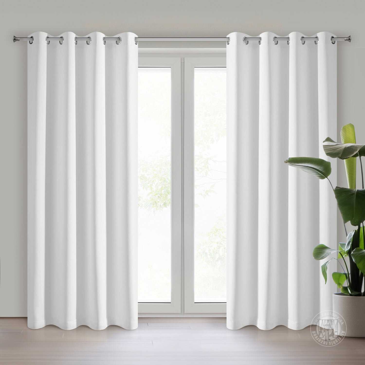 Záves NERISA na krúžkoch 140x250cm biely