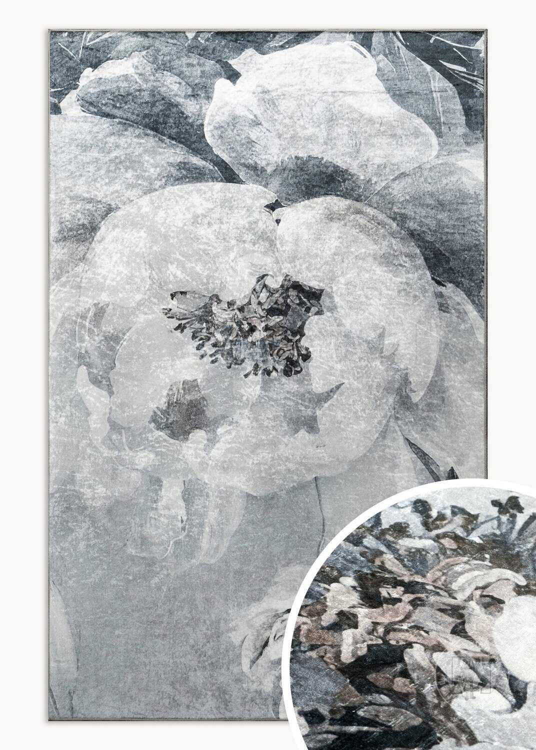 Kusový koberec LOTUS4 svetlosivý/strieborný