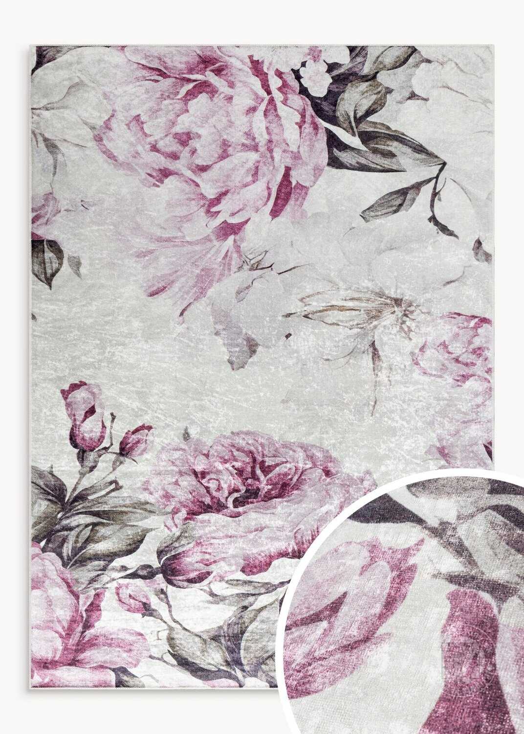 Kusový koberec LOTUS2 ružový/krémový