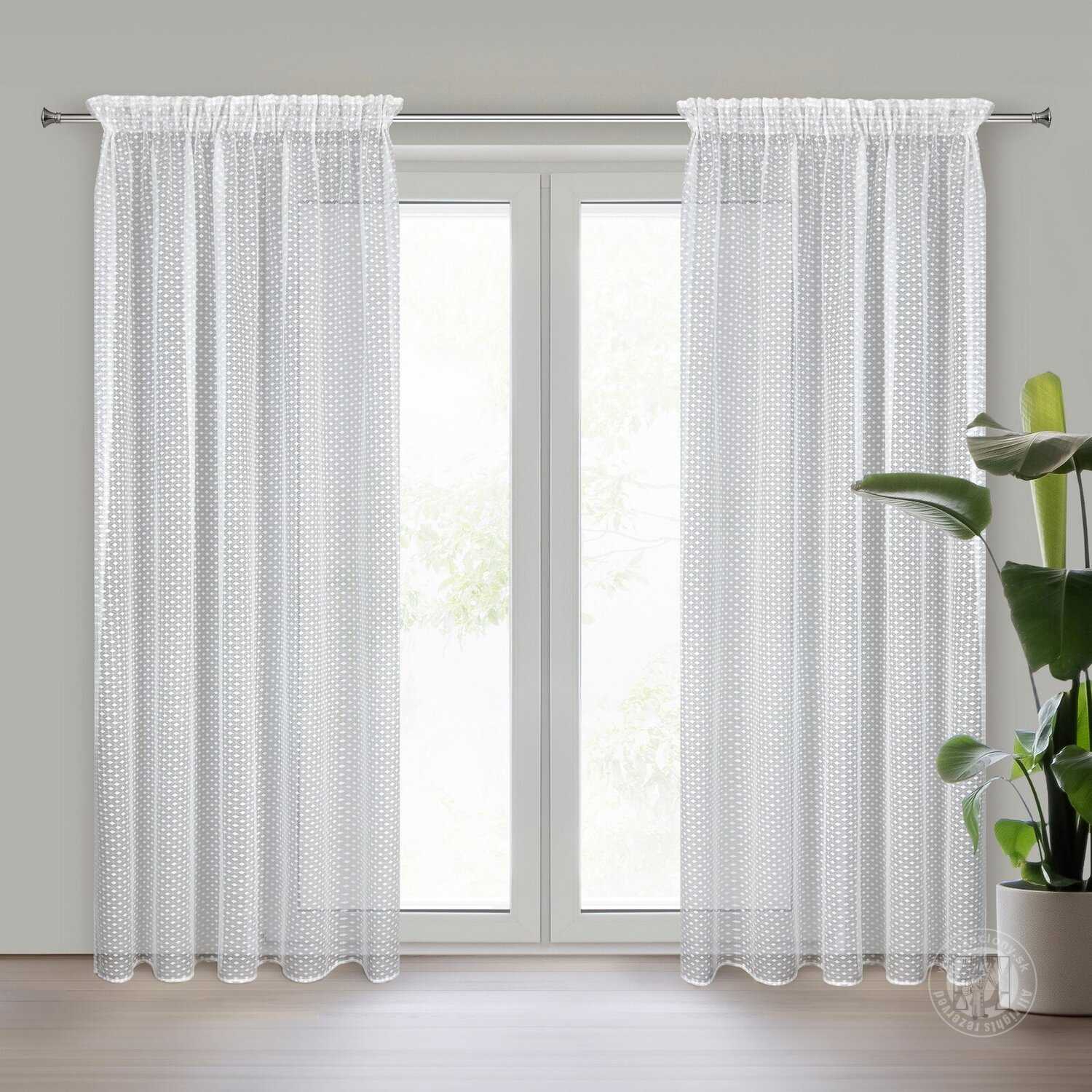 Záclona ALAYA na páske 140x270cm biela