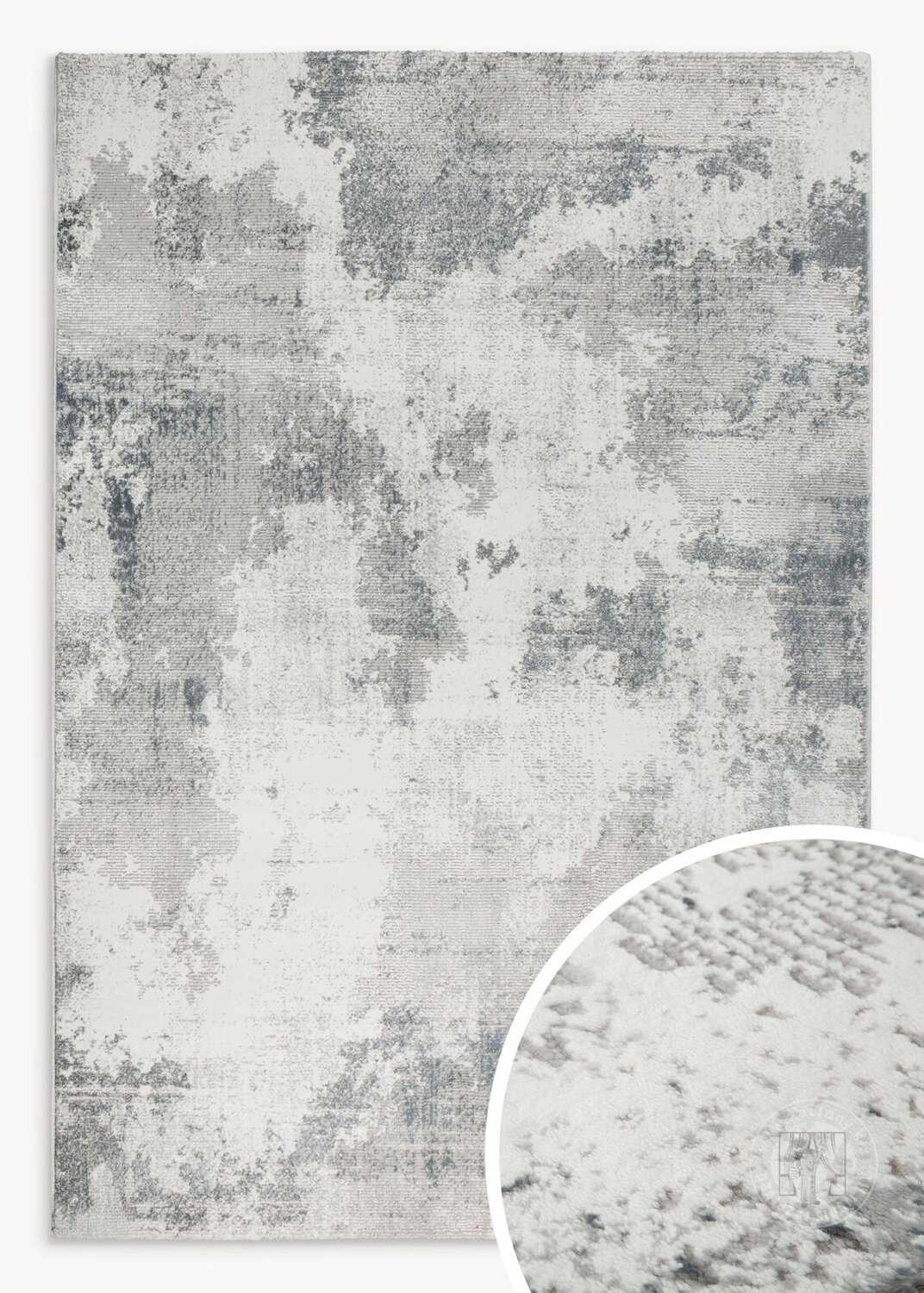 Kusový koberec ANEMON strieborný