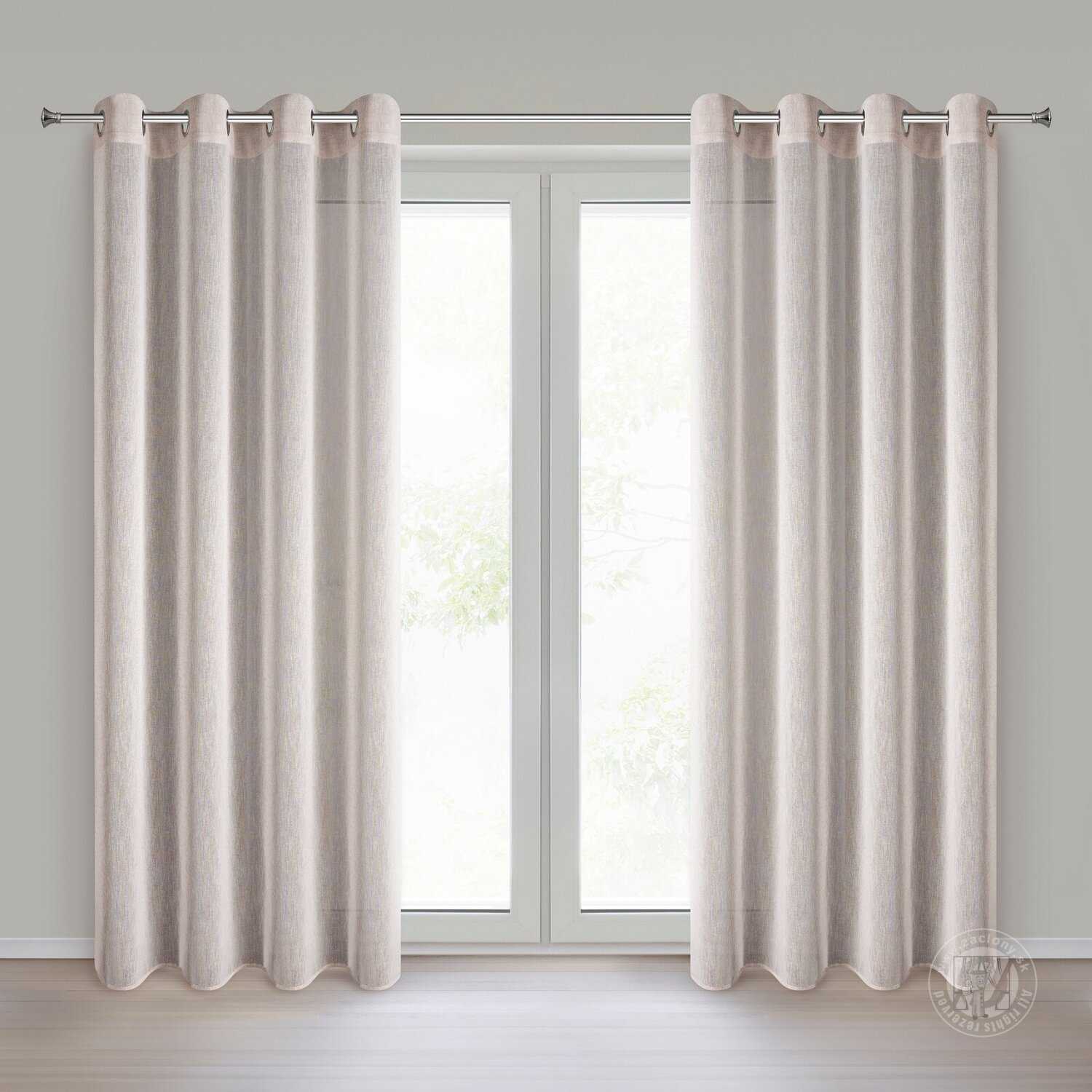 Záves ANGELICA na krúžkoch 140x250cm ružový