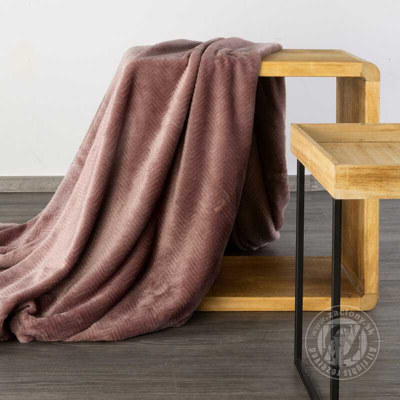 Deka z mikroflanelu CINDY5 70x160cm tehlová