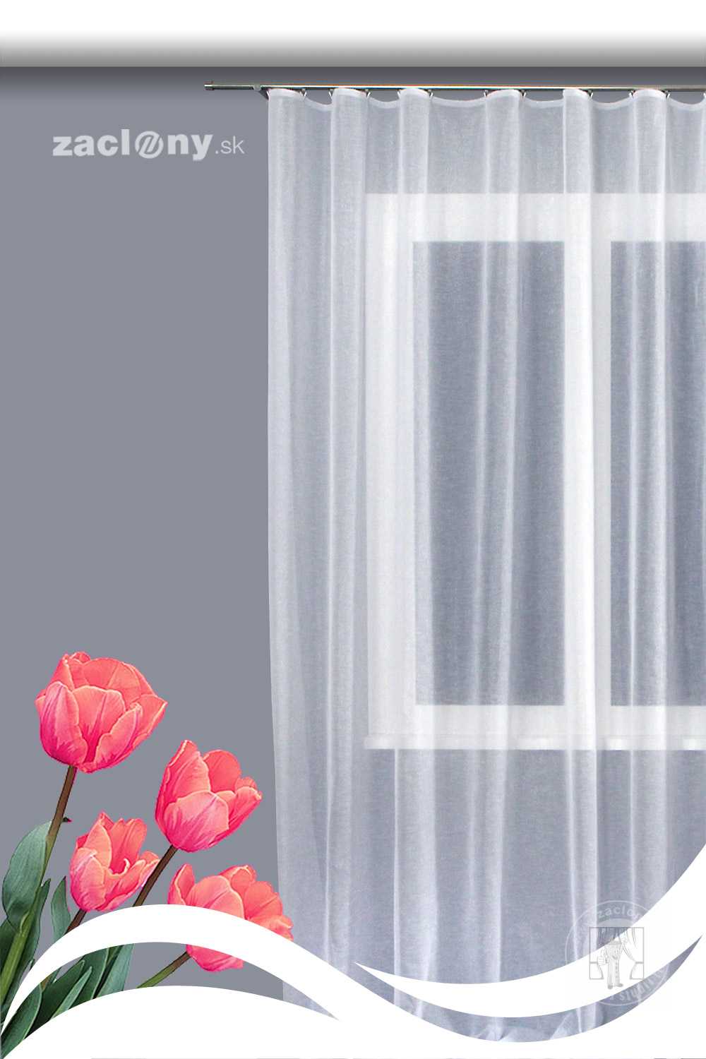 Záclona metráž 2099/01 300cm