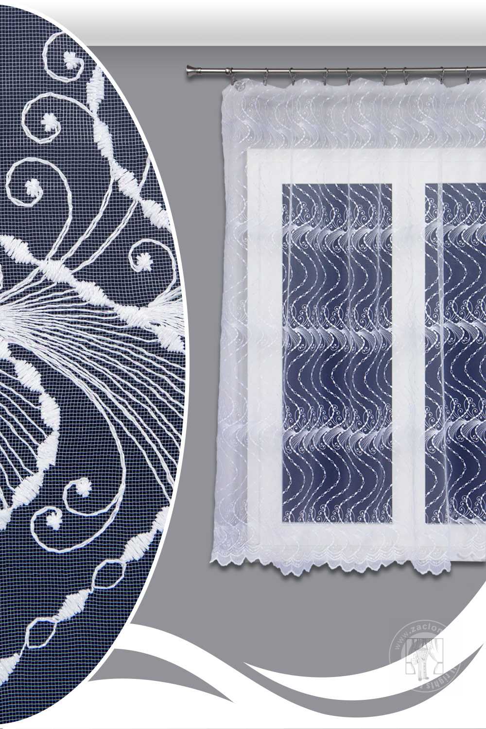 Záclona metráž 8716 250cm - 4m