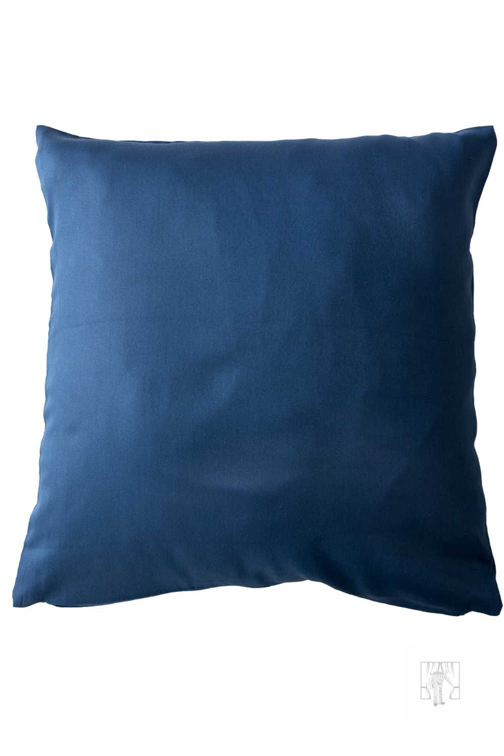 Obliečka saténová 40x40cm tmavomodrá