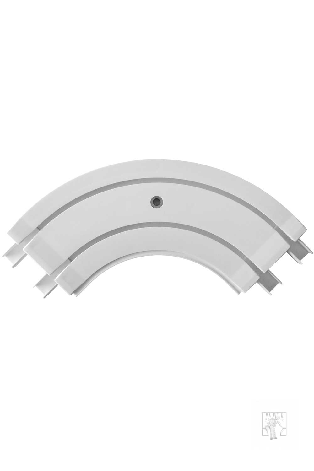 Oblúk ku plastovej koľajnici - vnútorný 2-drážkový