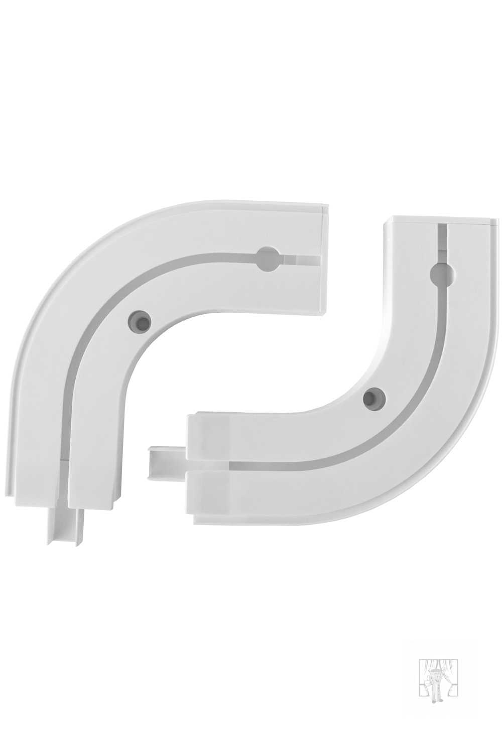 Oblúky ku plastovej koľajnici - koncové 1-drážkové - pár