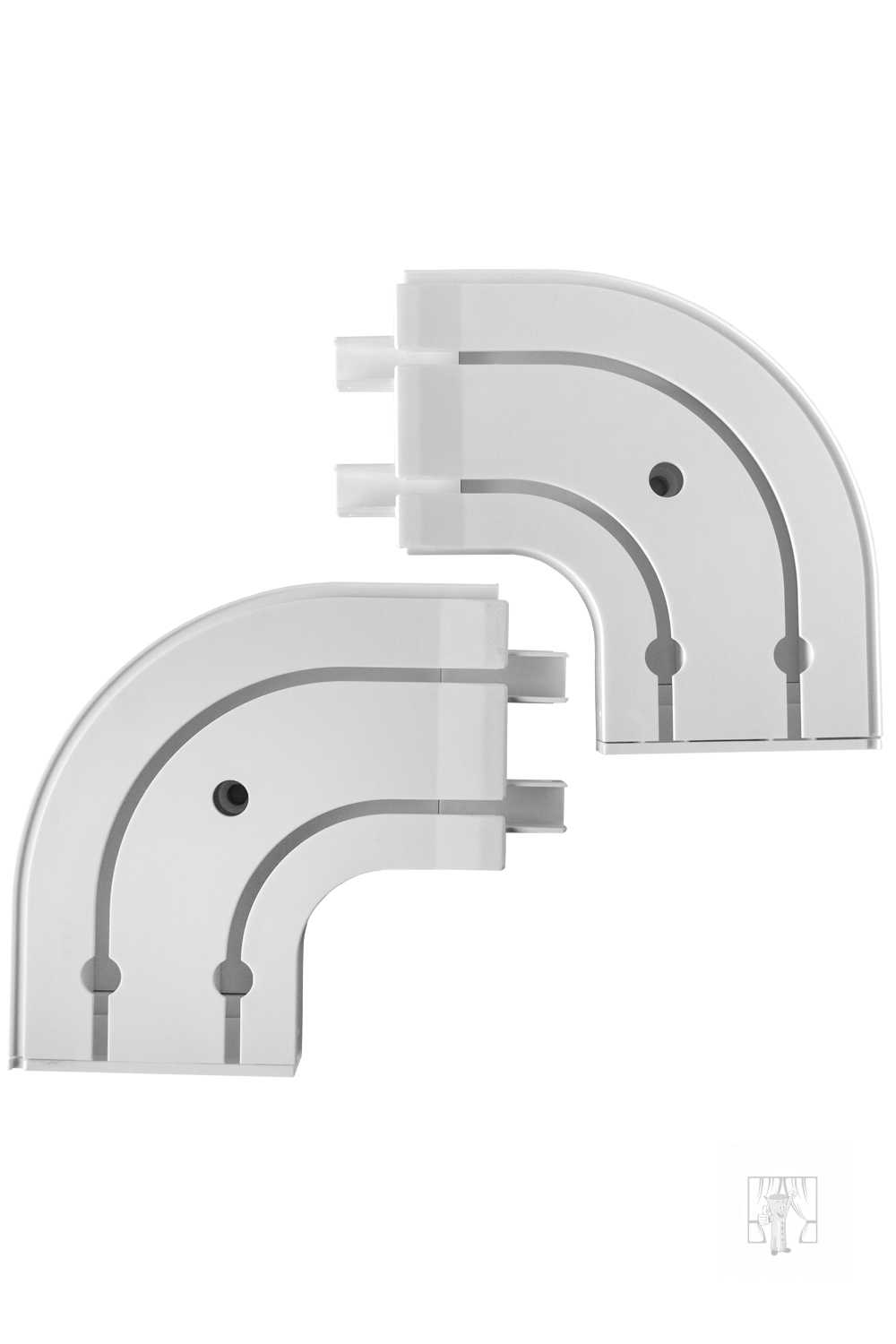 Oblúky ku plastovej koľajnici - koncové 2-drážkové - pár