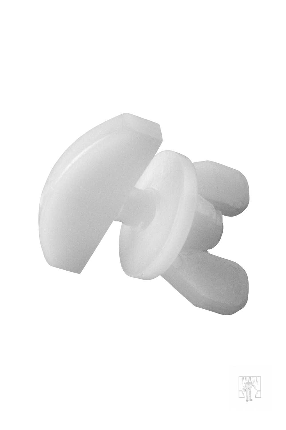 Doraz do plastovej koľajnice 6ks