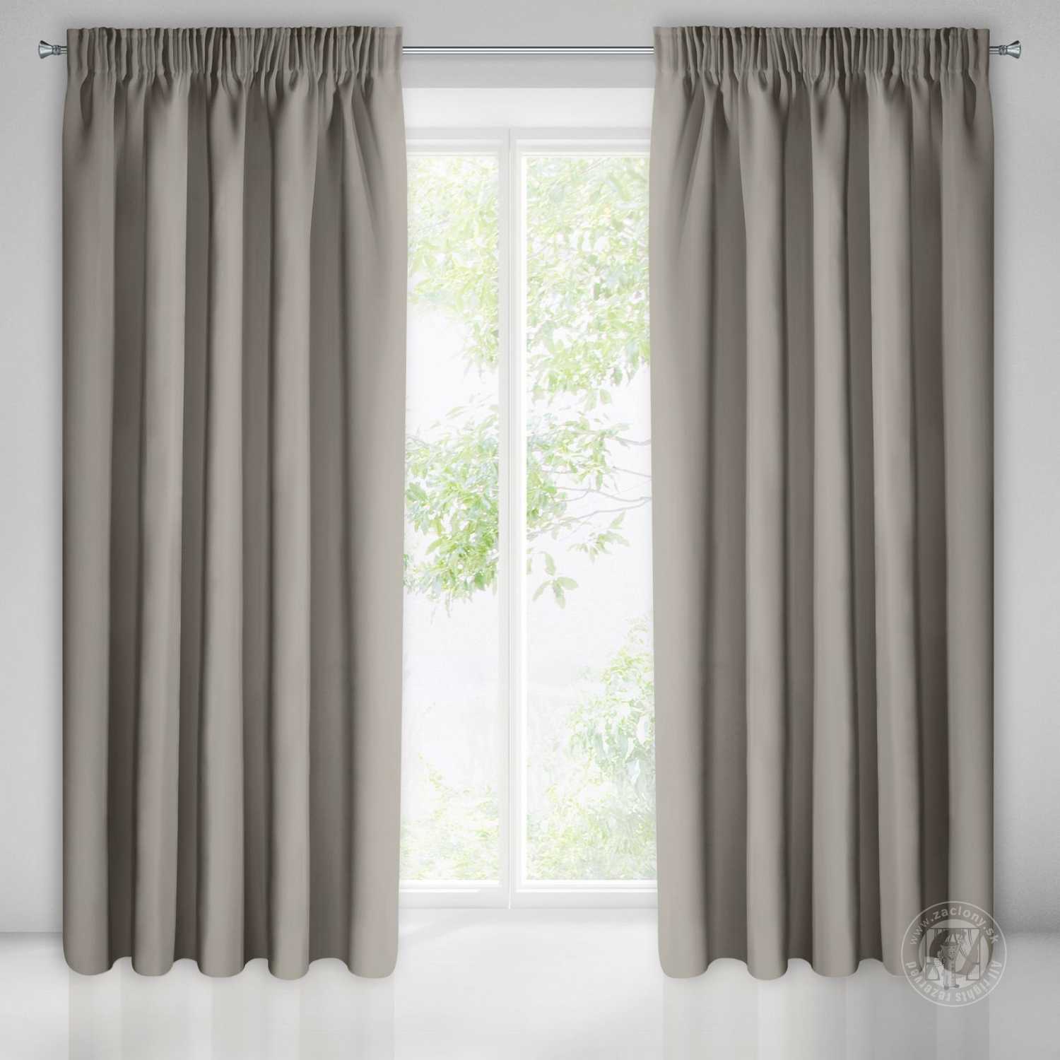 Záves PARISA na páske cappucino 135x270cm