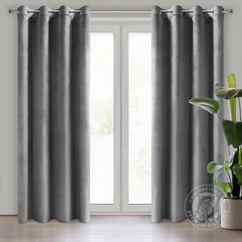 Záves MELANIE na krúžkoch oceľový 140x250cm