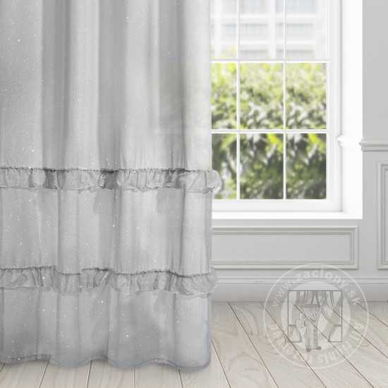 Záclona ARIANA 140x250 cm strieborná 