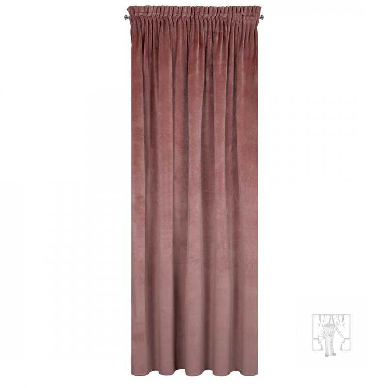 Záves VILLA na páske staroružový 140x270cm