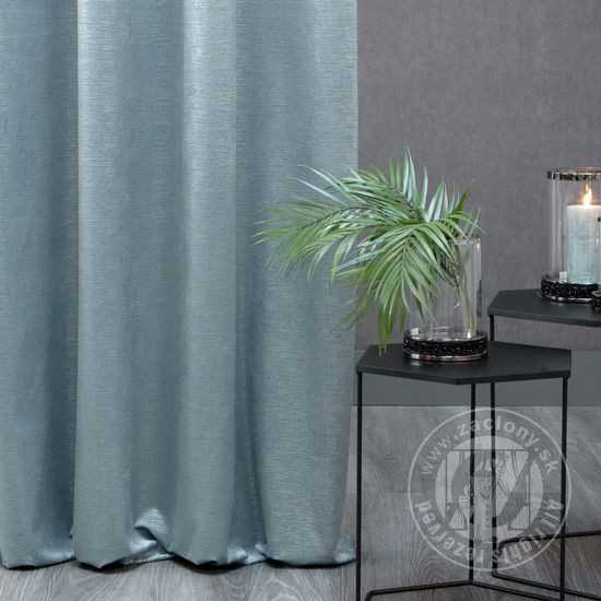 Záves MABEL na krúžkoch nebeská modrá 140x250 cm