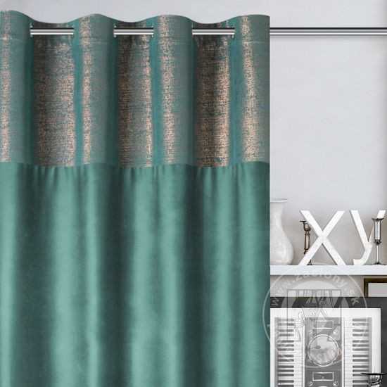 Záves PERI na krúžkoch tmavý tyrkysový 140x250 cm